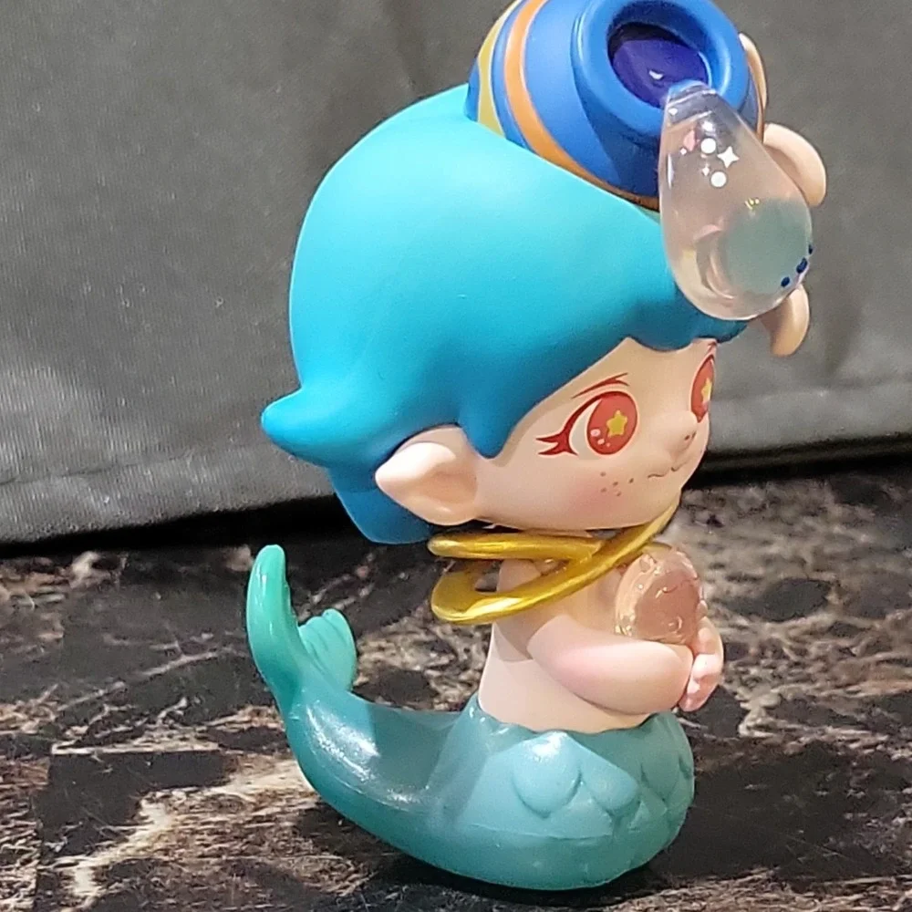 POP MART Flower Whispering Zodiac Aquarius  Pack ABS PVC Blue Collectible
